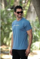 Camiseta Estampada Masculino Revanche Catemu AZUL MEDIO