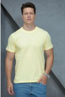 Camiseta Basica Manga Curta Masculino Revanche Foggiano AMARELO CLARO