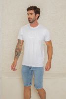 Camiseta Bordada Masculina Revanche Carballedo BRANCO