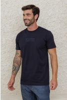 Camiseta Bordada Masculina Revanche Metelino AZUL MARINHO ULTRA
