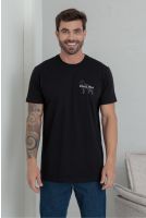 Camiseta Bordada Masculino Revanche Ugerno PRETO