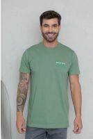 Camiseta Bordada Masculino Revanche Ugerno VERDE ASPEN