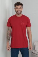 Camiseta Bordada Masculino Revanche Ugerno BORDO