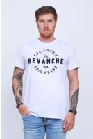 Camiseta Bordada Masculino Revanche Celeste BRANCO