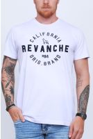 Camiseta Bordada Masculino Revanche Celeste BRANCO