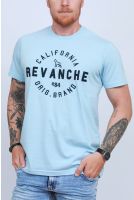 Camiseta Bordada Masculino Revanche Celeste AZUL BEBE