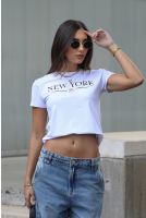 Camiseta Estampada Feminino Revanche Mamúcio BRANCO