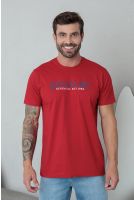 Camiseta Estampada Aveludada Masculino Revanche Perinto BORDO