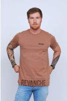 Camiseta Estampada Masculino Revanche Dumiat MARROM CLARO