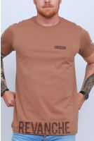 Camiseta Estampada Masculino Revanche Dumiat MARROM CLARO