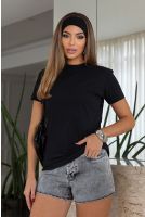 Camiseta Manga Curta Feminino Revanche Nárnia PRETO