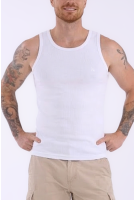 Camiseta Regata Bordada Masculino Revanche Barbados BRANCO