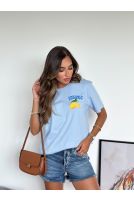 Camiseta Estampada Feminina Revanche Garlitos AZUL BEBE