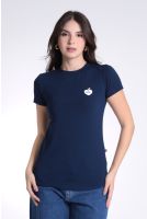 Camiseta Estampada Feminina Revanche Zora AZUL MARINHO