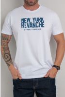 Camiseta Bordada Masculino Revanche Cástulo BRANCO