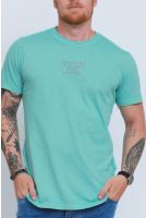 Camiseta Estampada Masculino Revanche Quele VERDE AGUA