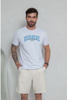 Camiseta Estampada Masculino Revanche Durostoro BRANCO