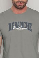 Camiseta Estampada Masculino Revanche Durostoro CINZA TAUPE