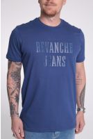 Camiseta Masculina Manga Curta Estampada Revanche-CT.MAS.00203 AZUL ESCURO