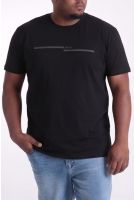 Camiseta Masculina Manga Curta Relevo Revanche Gramado Plus Size PRETO