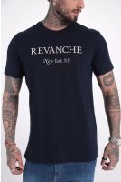 Camiseta Masculina Manga Curta Estampada Revanche New York NY AZUL MARINHO ULTRA