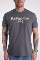 Camiseta Masculina Manga Curta Bordada Revanche 1984-CT.MAS.00211 CINZA ESCURO