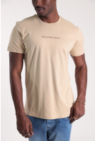 Camiseta Masculina Manga Curta Estampada Revanche Jeans-CT.MAS.00219 BEGE