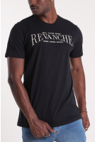 Camiseta Masculina Manga Curta Bordada Revanche-CT.MAS.00222 PRETO