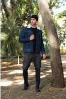 Jaqueta Jeans Com Pelinho Masculino Revanche Tupandi Azul