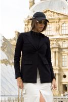 Blazer de Bandagem Feminina Revanche Rutana PRETO