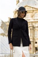 Blazer de Bandagem Feminina Revanche Rutana Preto