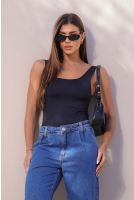 Regata Cropped Feminina Revanche Milevo PRETO