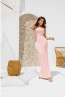 Vestido Longo Com Fenda Tomara Que Caia Feminino Revanche Siliana Rose 