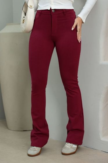 Calça Flare Bandagem Feminina Revanche Junia VINHO