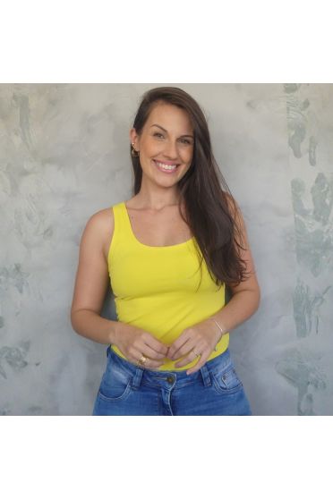 Regata Basica Feminina Revanche Temel AMARELO