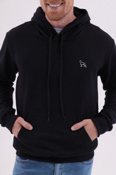 Blusa De Moletom Com Capuz Masculino Revanche Tibete PRETO