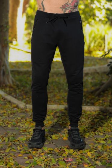Calça Moletom Masculina Revanche Vadim PRETO
