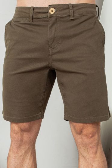 Bermuda Jeans Masculina Cós Interno Diferenciado - 0104154 VERDE