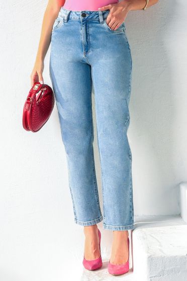 Calça Jeans Mom Feminina Revanche Ibotirama Azul
