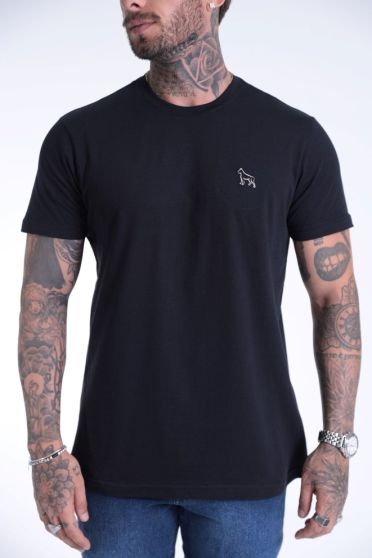 Camiseta Basica Masculino Revanche Foggio PRETO