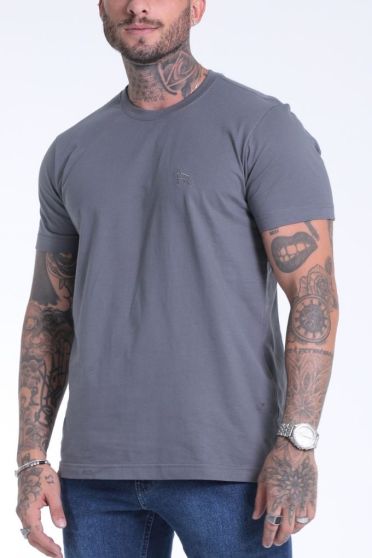 Camiseta Basica Masculino Revanche Foggia CINZA ESCURO