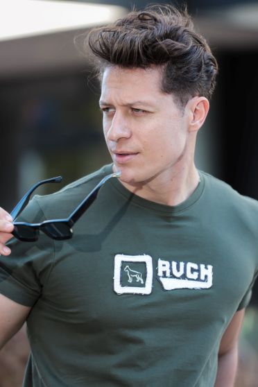 Camiseta Bordada Masculino Revanche Fernão VERDE MUSGO