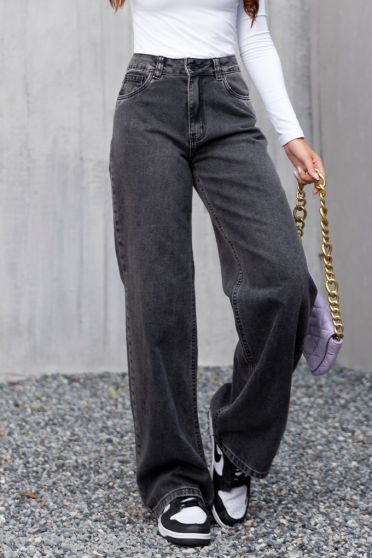 Calça Jeans Wide Leg Feminina Revanche Gameleira UNICA