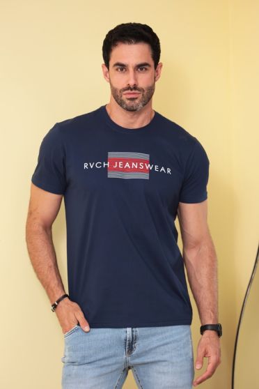 Camiseta Estampada Thread Masculino Revanche Maruim AZUL MARINHO