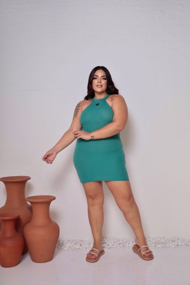 Vestico Cavado De Tricot Feminino Revanche Paita VERDE MEDIO