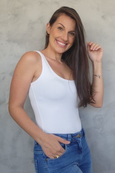 Regata Basica Feminina Revanche Temel BRANCO