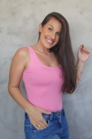Regata Basica Feminina Revanche Temel ROSA CHICLETE