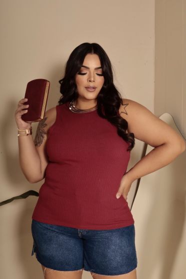 Regata Canelada Curvy Feminina Revanche Zuara MARSALA