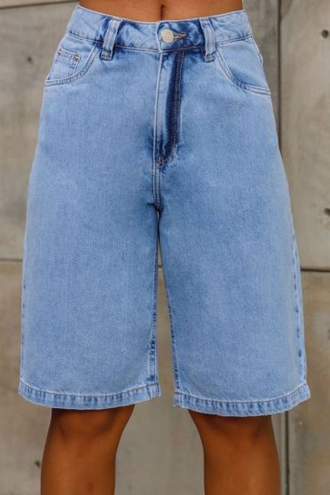 Bermuda Jeans Feminina Revanche Orcera Azul
