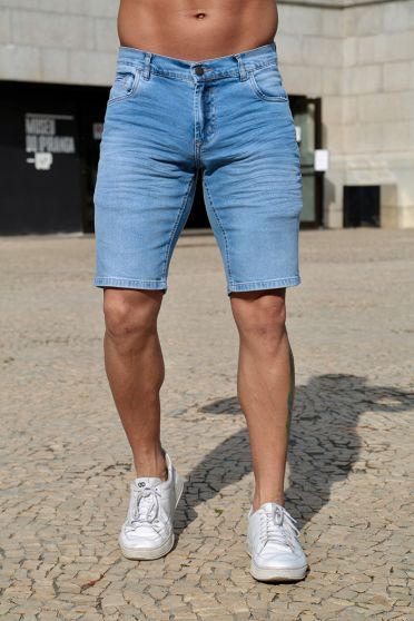 Bermuda jeans com elástano masculina Revanche Cordoba UNICA